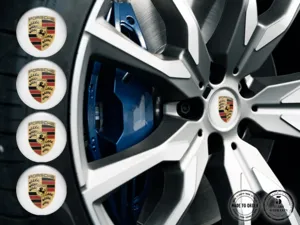 Porsche Epoxy Dome Aufkleber Luxus Autoembleme